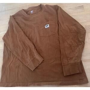Men's Lee Brown Long Sleeve T-Shirt Size XL